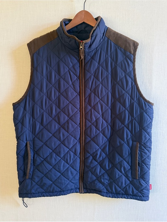 Coleman Other - Coleman Navy Quilted Vest w/ Suede Trim - Mens XL⁠